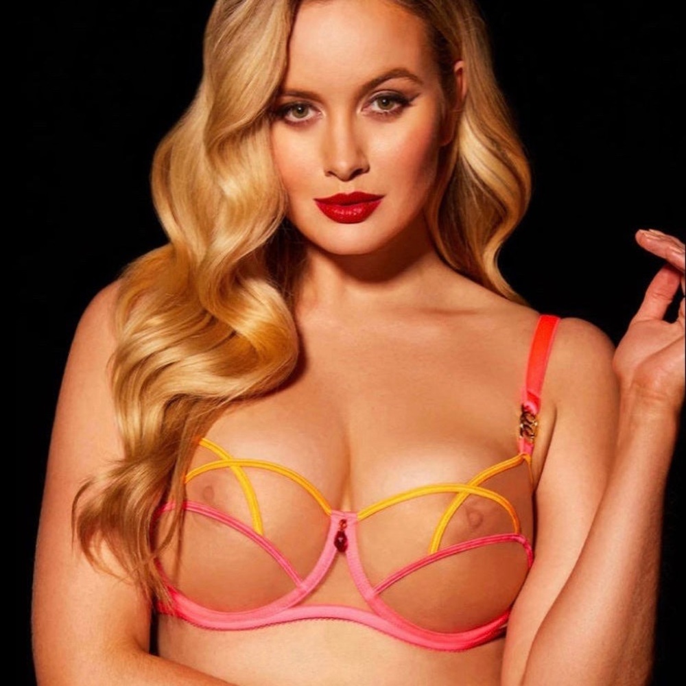 Honey Birdette Saskia Pink & Mango Bra